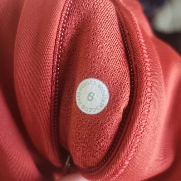 Lululemon Always Alert 1/2 Zip Jacket Womens 6 Magma Orange Red Running Athletic - Picture 16 of 16